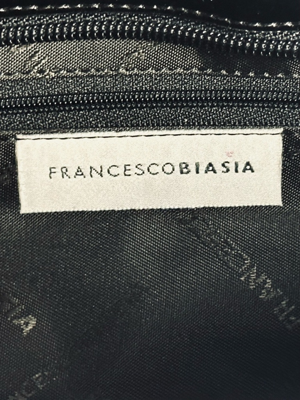 Francesco Biasia Woven Leather Patchwork Shoulder Bag in Black, Purple & Blue - Picture 4 of 11